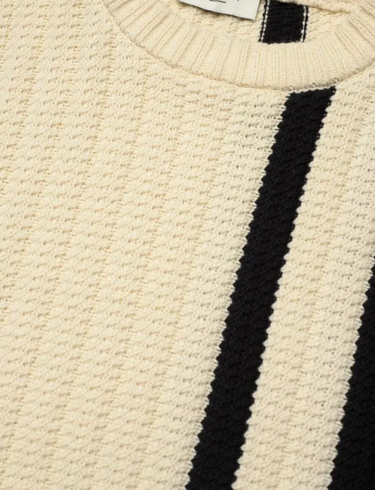 NORR Stilla blocking knit top - Stickat|Kvinnor Stickat