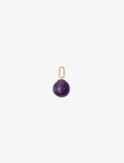 Design Letters Stone Drop Charm 8 mm Silver - Hänge & Berlock|Barn Smycken