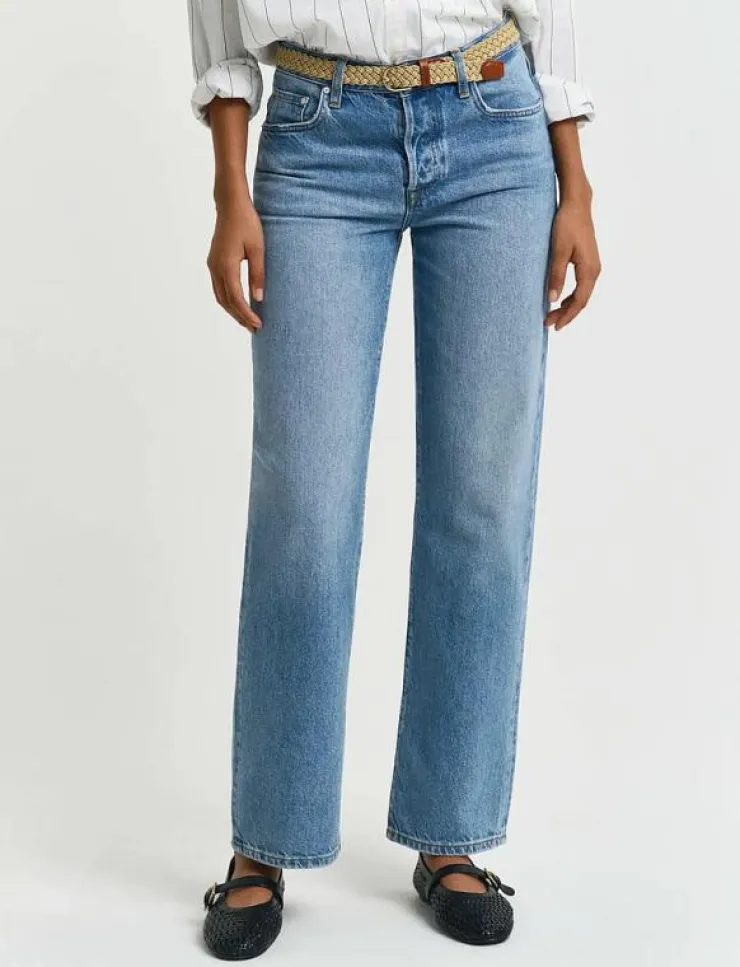 GANT STRAIGHT RIGID JEANS - Straight jeans|Kvinnor Jeans