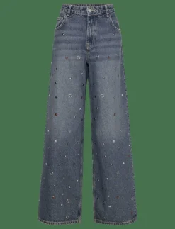 Mango Straight-leg jeans with eyelets - Straight jeans|Kvinnor Denimkläder|Jeans