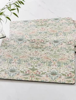 Morris & Co Strawberry Thief Large Placemats - set of 4 - Servering| Textilier