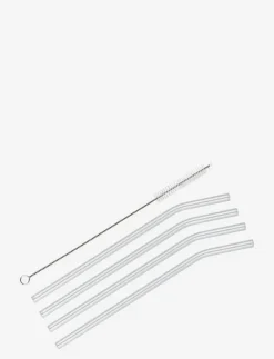 cilio Serveringstillbehör|Straws VETRO 4 pcs. w/cleaning brush - Serveringstillbehör
