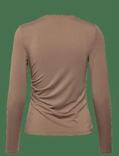 Kvinnor Lauren Ralph Lauren T-Shirts & Toppar|Stretch Jersey Asymmetrical Top - Långärmade toppar