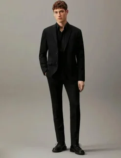 Calvin Klein STRETCH WOOL SLIM SUIT BLAZER - Enkelknäppta kavajer| Jackor & Rockar|Kostymer & Kavajer