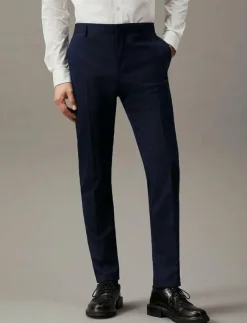 Calvin Klein Byxor|STRETCH WOOL SLIM SUIT PANT - Kostymbyxor