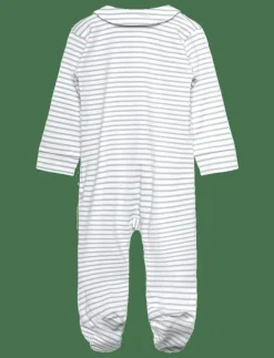 Barn Mango Bodysuits|Striped bodysuit pyjamas - Långärmad bodysuit