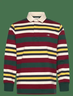 GANT STRIPED HEAVY RUGGER - Långärmade pikéer| Pikéer