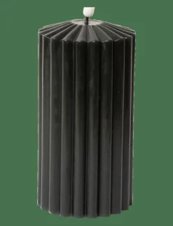 C'est Bon Striped LED pillar candle - Dekoration| Ljus