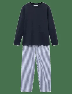 Mango Striped long pyjamas - Set|Barn Sovplagg
