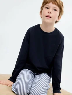Mango Striped long pyjamas - Set|Barn Sovplagg