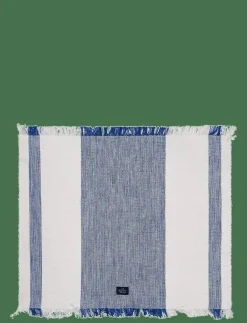 Lexington Home Striped Organic Cotton Placemat with Fringes - Dukar & löpare| Kökstextilier|Textilier