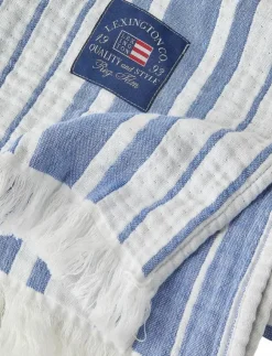 Lexington Home Kuddar & Filtar|Striped Organic Cotton Throw - Filtar & Plädar