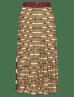 Kvinnor GANT Kjolar|STRIPED PLEATED SKIRT - Maxikjolar