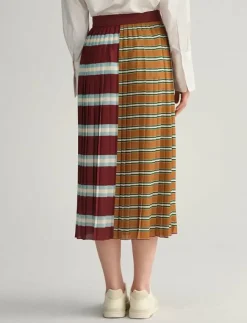 Kvinnor GANT Kjolar|STRIPED PLEATED SKIRT - Maxikjolar