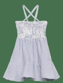 Barn GANT Klänningar & Kjolar|STRIPED SEERSUCKER DRESS - Ärmlösa vardagsklänningar