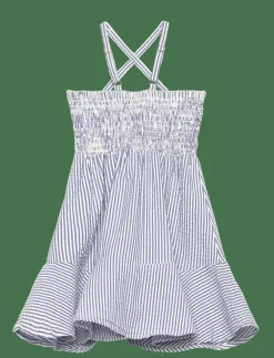 Barn GANT Klänningar & Kjolar|STRIPED SEERSUCKER DRESS - Ärmlösa vardagsklänningar