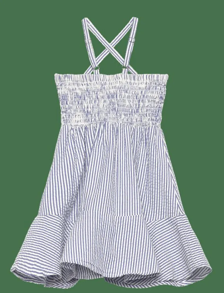Barn GANT Klänningar & Kjolar|STRIPED SEERSUCKER DRESS - Ärmlösa vardagsklänningar