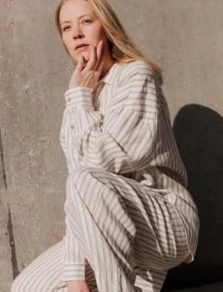 Rethinkit Studios Striped Shirt PJ - Skjortor|Kvinnor Toppar & T-Shirts