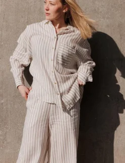 Rethinkit Studios Striped Shirt PJ - Skjortor|Kvinnor Toppar & T-Shirts