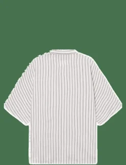 Kvinnor Rethinkit Studios Toppar & T-Shirts|Striped Shortsleeved shirt PJ - Skjortor