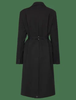 Mango Structured double fabric coat with belt - Ullkappor|Kvinnor Jackor & Kappor