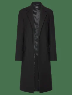Mango Structured double fabric coat with belt - Ullkappor|Kvinnor Jackor & Kappor