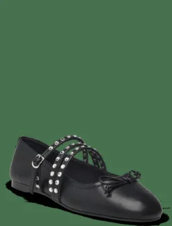 Mango Studded ballet flats with straps - Ballerinas|Kvinnor Ballerinaskor