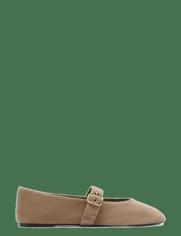 Mango Suede leather ballet flats - Ballerinas|Kvinnor Ballerinaskor & Slip-Ons|Ballerinaskor
