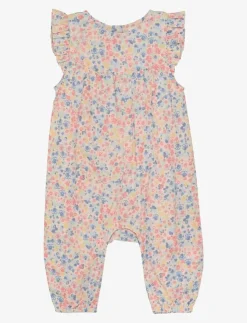 Barn Minymo Bodysuits|Suit AOP w. Lining - Kortärmad bodysuit