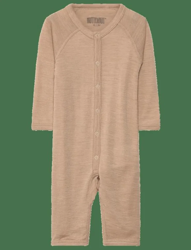 Barn Huttelihut Bodysuits|Suit LS Wool - Långärmad bodysuit