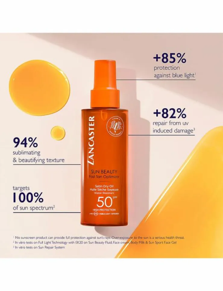 Kvinnor Lancaster Hudvård|Sun Care Face & Body Satin dry oil SPF30 150 ML - Kroppsvård