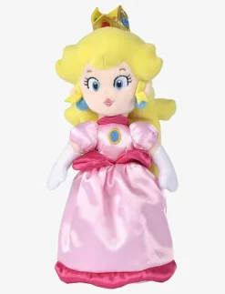 Simba Toys Super Mario, Prinsessan Peach Gosedjur (27cm) - Mjuka leksaker|Barn Gosedjur
