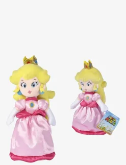 Simba Toys Super Mario, Prinsessan Peach Gosedjur (27cm) - Mjuka leksaker|Barn Gosedjur