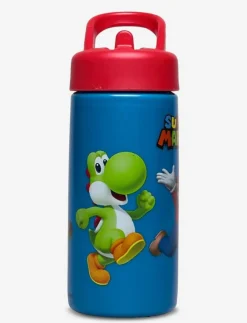Euromic SUPER MARIO, Water bottle with straw - Matdags|Barn Matdags|Matdags