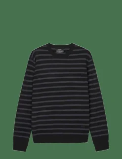 Mads Nørgaard Super Wool Karsten Stripe Knit - Rundhalsad| Stickat