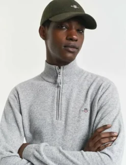 GANT Stickat|SUPERFINE LAMBSWOOL HALF ZIP - Stickat