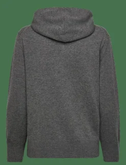 Kvinnor GANT Kläder|SUPERFINE LAMBSWOOL ZIP HOODIE - Huvtröjor