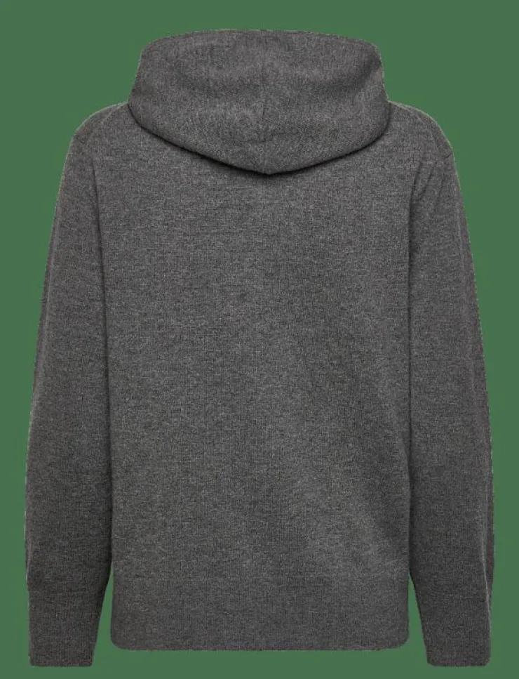 Kvinnor GANT Kläder|SUPERFINE LAMBSWOOL ZIP HOODIE - Huvtröjor