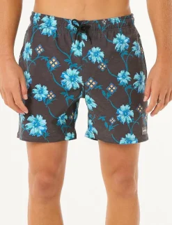 Rip Curl Badshorts|Badkläder|SURF REVIVAL FLORAL VOLLEY - Badbyxor