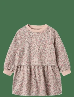 Barn Wheat Klänningar & Kjolar|Sweat Dress L/S Zenia - Långärmade vardagsklänningar