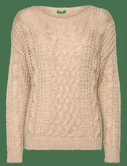 Kvinnor United Colors of Benetton Stickat|SWEATER L/S - Stickat