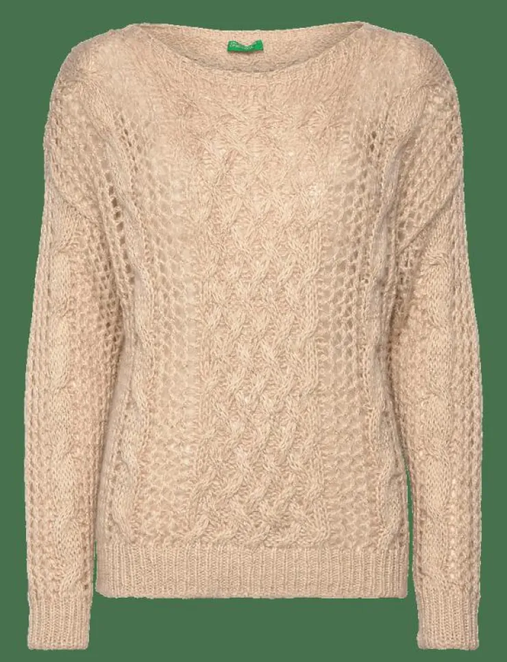 Kvinnor United Colors of Benetton Stickat|SWEATER L/S - Stickat