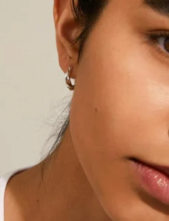 Kvinnor Pilgrim Smycken|TAFFY recycled medium size swirl hoop earrings - Hoops