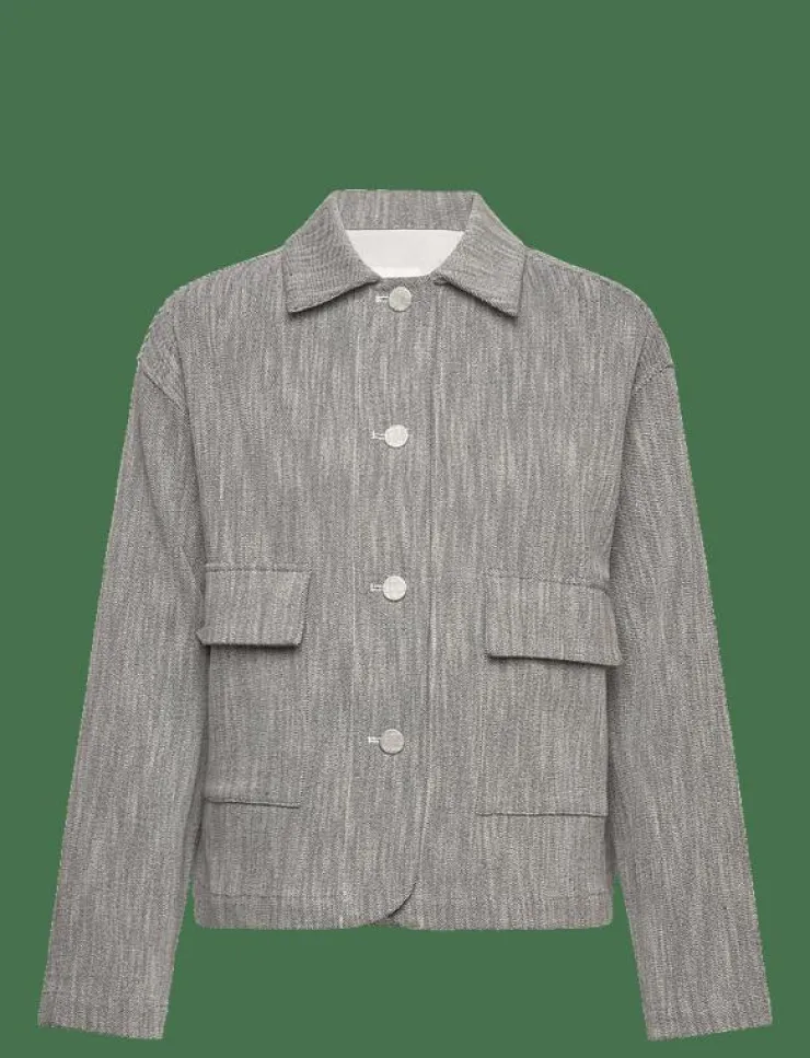 Naja Lauf TAO JACKET ROUGH 2-TONE - Overshirts|Kvinnor Overshirts