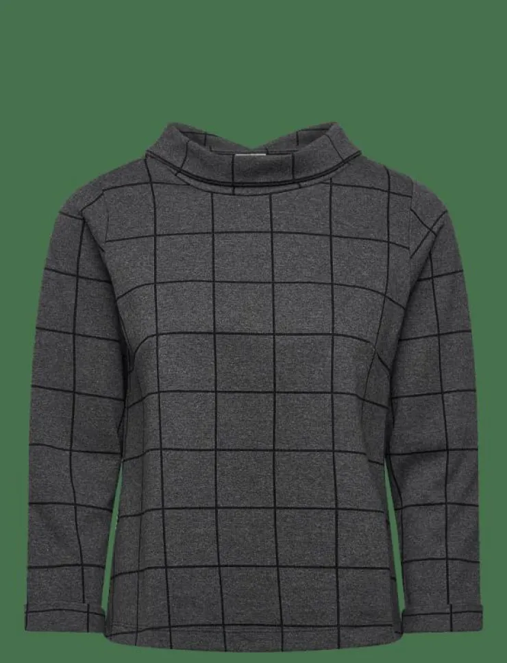 Jumperfabriken Tara Houndstooth Jumper - Sweatshirts|Kvinnor Sweatshirts