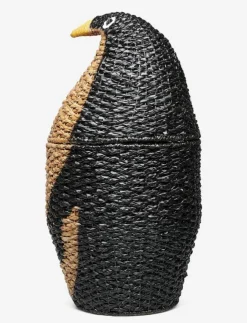 Bloomingville Förvaring|Tazia Basket w/Lid, Black, Bankuan Grass - Förvaringskorgar