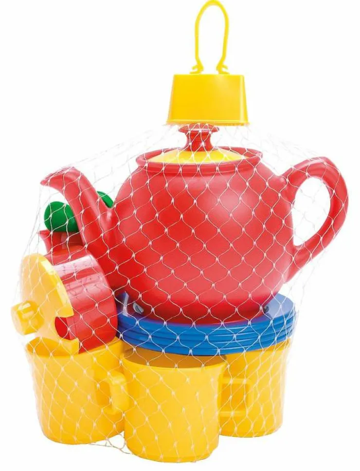 Dantoy TEA SET IN NET L:19 CM 17 PCS - Leksakskök & Tillbehör|Barn Leksakskök & Tillbehör