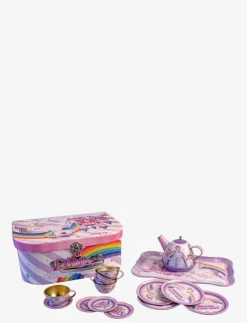 Barn Magni Toys Leksakskök & Tillbehör|Tea set in suitcase w. unicorn motives - Leksakskök & Tillbehör