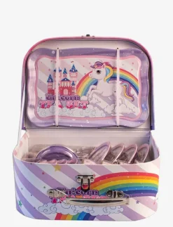 Barn Magni Toys Leksakskök & Tillbehör|Tea set in suitcase w. unicorn motives - Leksakskök & Tillbehör