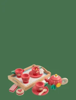 Barn Tender Leaf Leksakskök & Tillbehör|Tea Tray Set - Strawberry - Leksakskök & Tillbehör